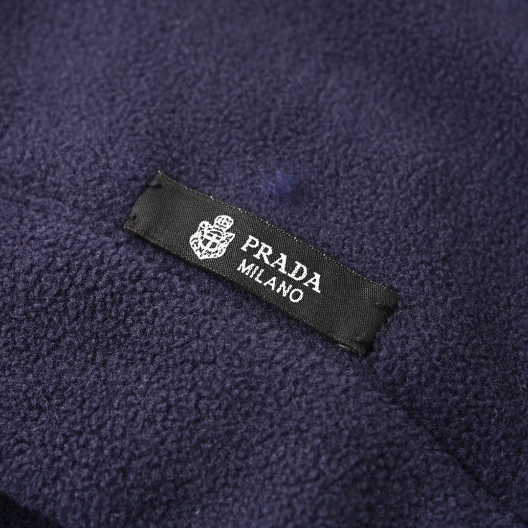 Hooded Technical Blouson Navy Blue