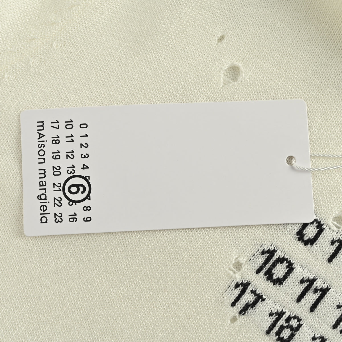 Jacquard Distressed Off-White