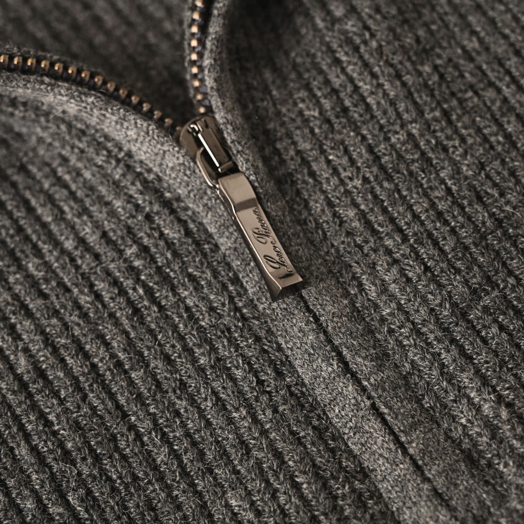 Half-Zip Charcoal Grey