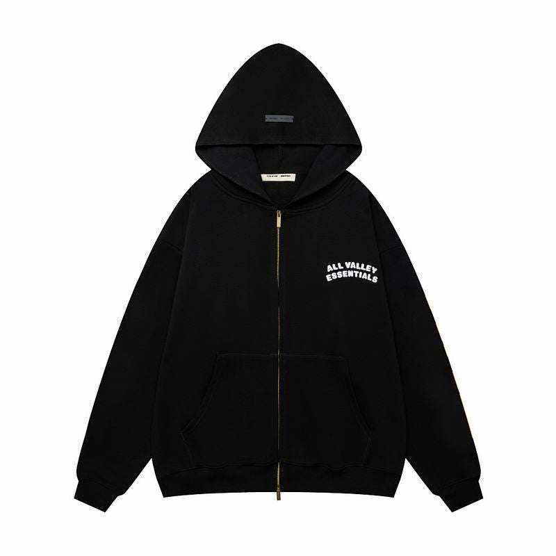 90s All Valley Essentials Zip-Up Hoodie