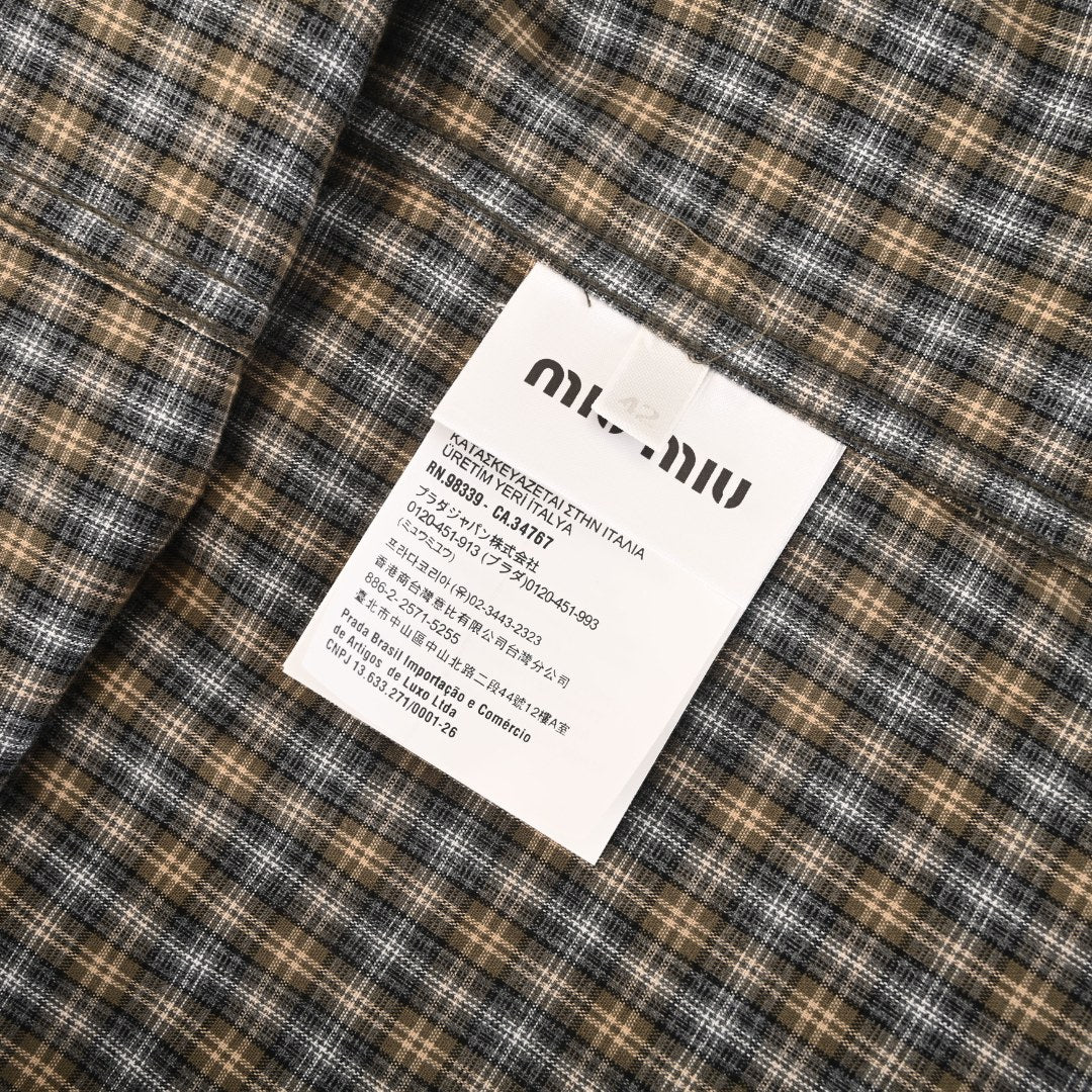 Checked Flannel Grey & Sand