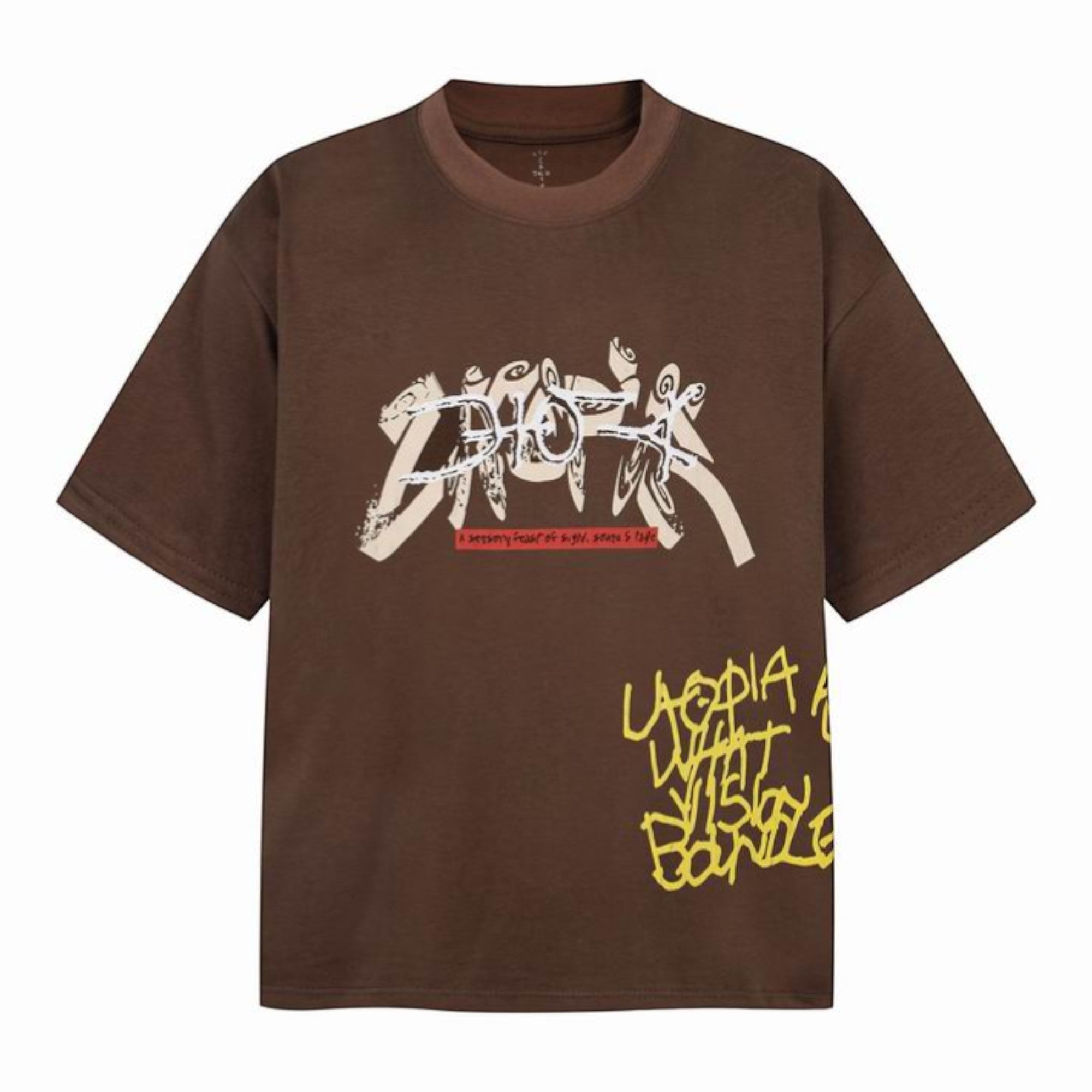 Utopia I Graphic T-Shirt Brown