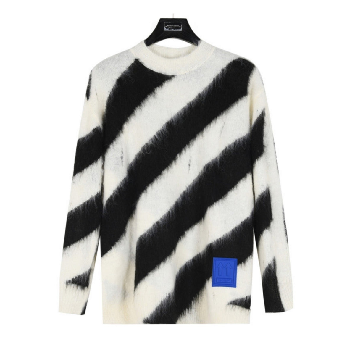 Diag Mohair Black & White