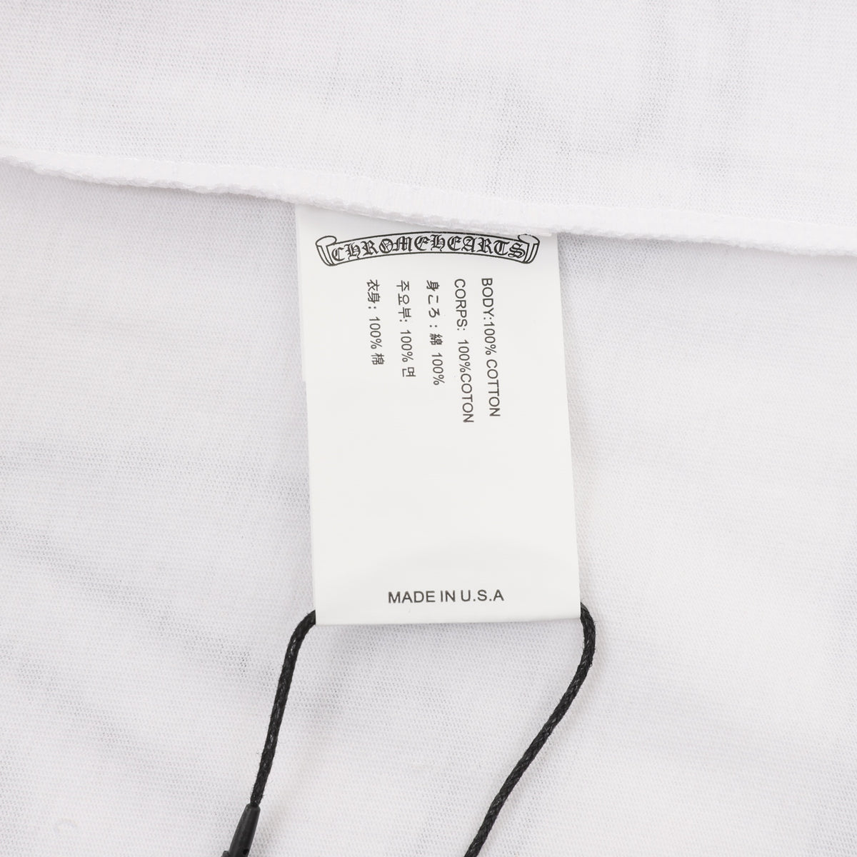 Floral Horseshoe Long Sleeve T-Shirt White