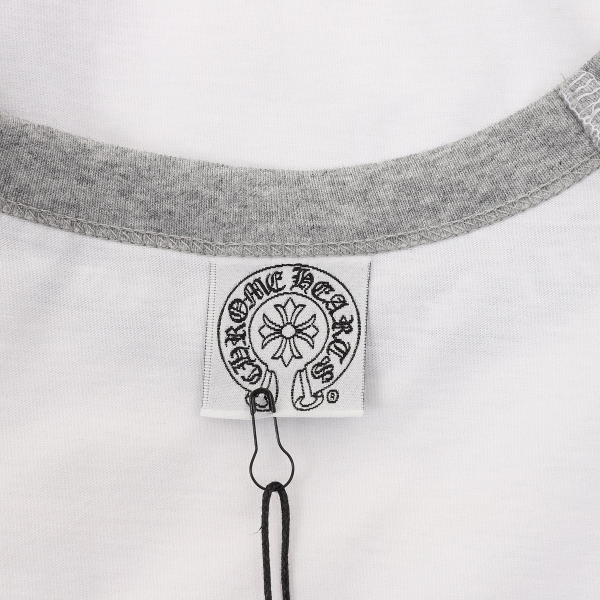 Graphic Raglan Long Sleeve T-Shirt White & Grey