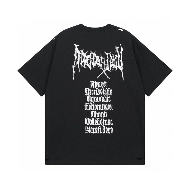 DIY Metal Outline Logo T-Shirt Black