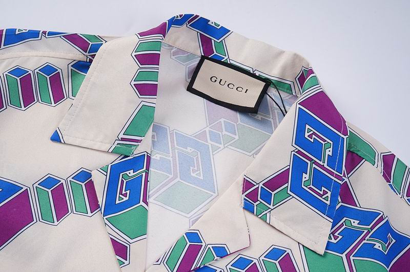 3D GG Silk Print Blue Ivory