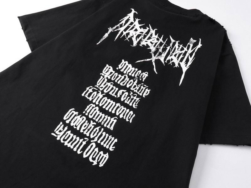 DIY Metal Outline Logo T-Shirt Black