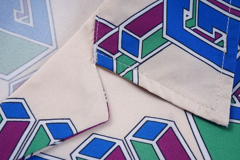 3D GG Silk Print Blue Ivory