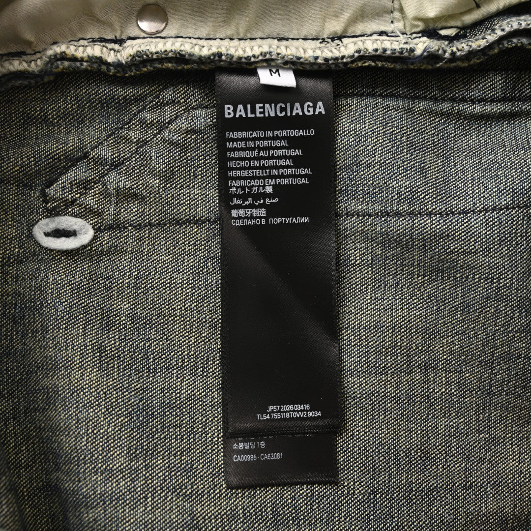 Minimal Baggy Pants Dirty Grey & Light Blue