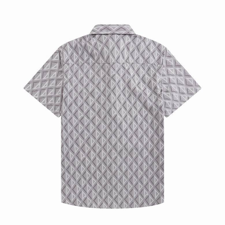 CD Diamond Silk Shirt Brown Grey