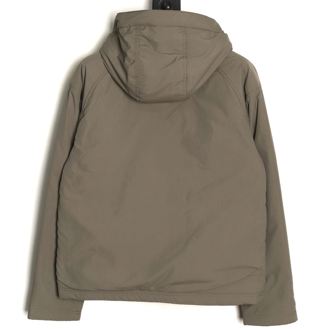 Alberni Reversible Fleece Bomber Light Tan Sage