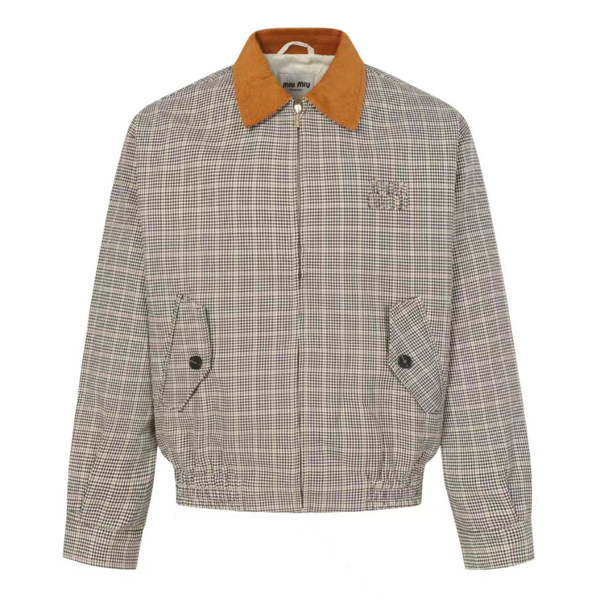 Checked Double-Weave Cacao Brown