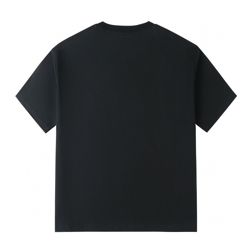 Layered Block Logo Graphic Black