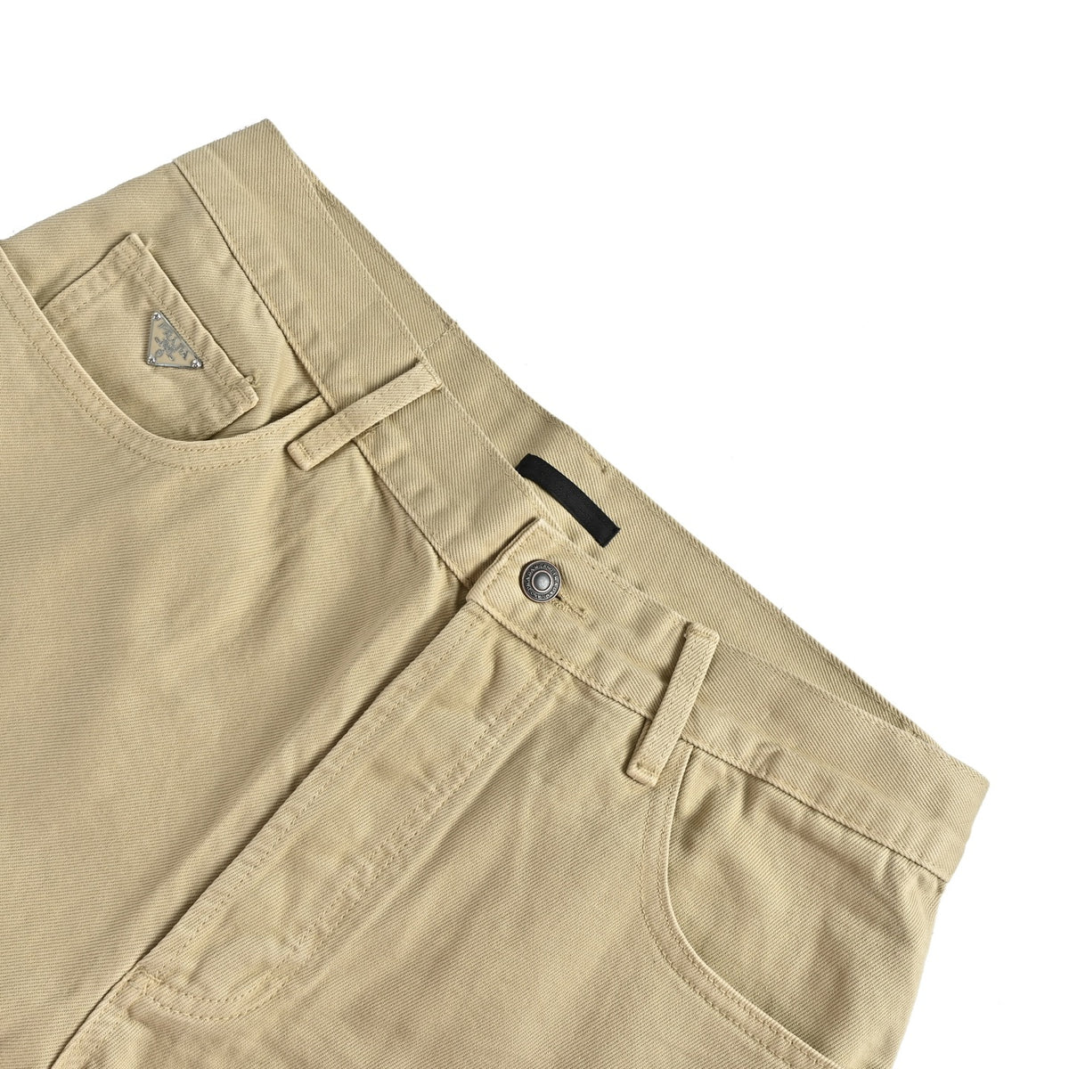 Straight-Leg Trousers Beige