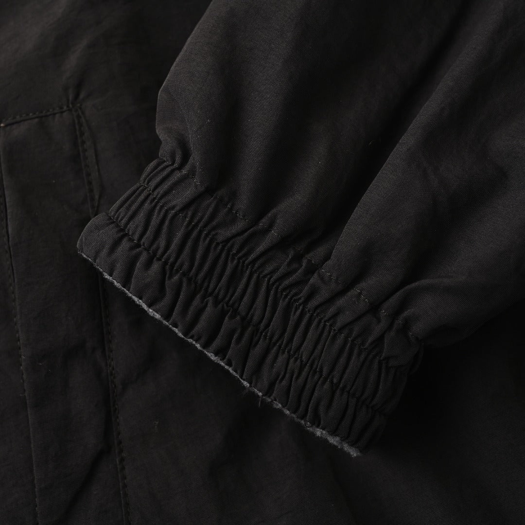 Reversible Fleece-Lined Nylon Hooded Jacket