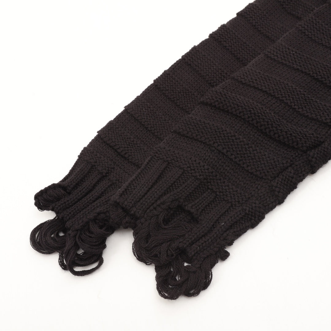 Distressed Knit Black