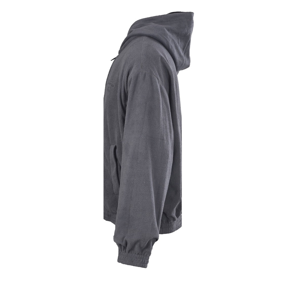 Reversible Fleece-Lined Nylon Hooded Jacket