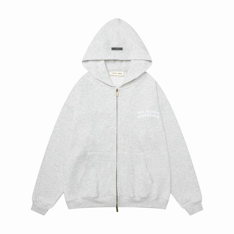 90s All Valley Essentials Zip-Up Hoodie