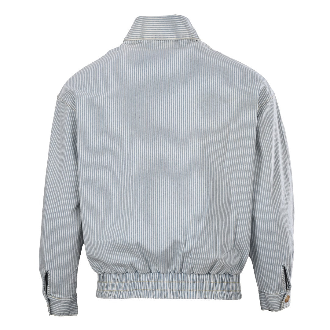 Striped Chambray Blue