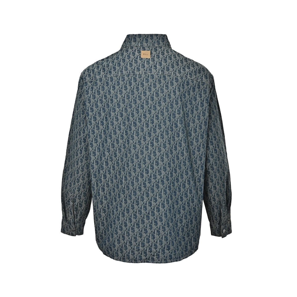 Oblique Denim Overshirt Blue