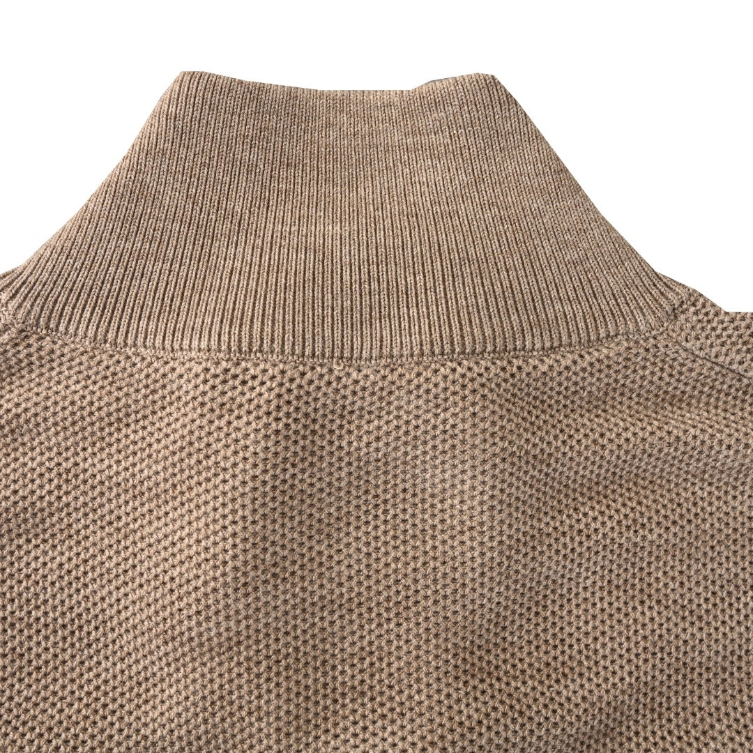 Crest Full-Zip Taupe Brown