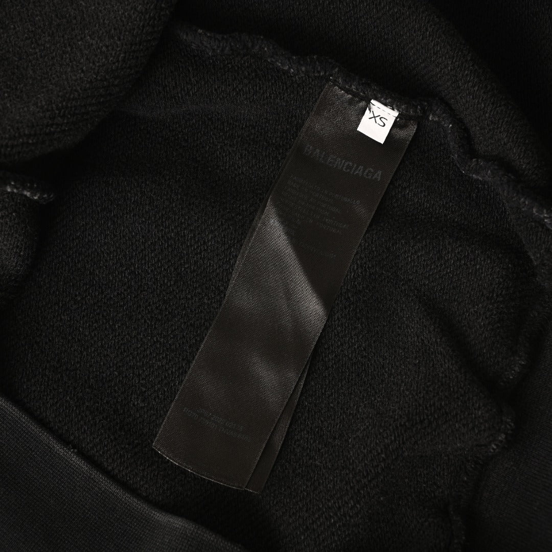 Paris Thunderstorm Medium Fit Hoodie Black