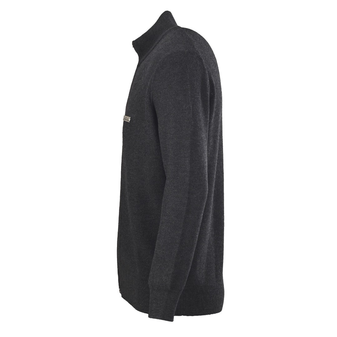 Crest Full-Zip Charcoal Grey