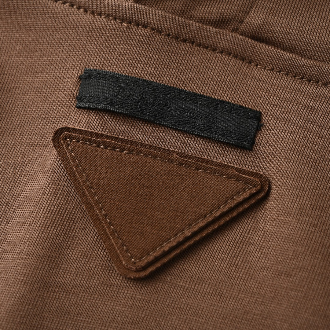 Long-Sleeve Hooded Brown