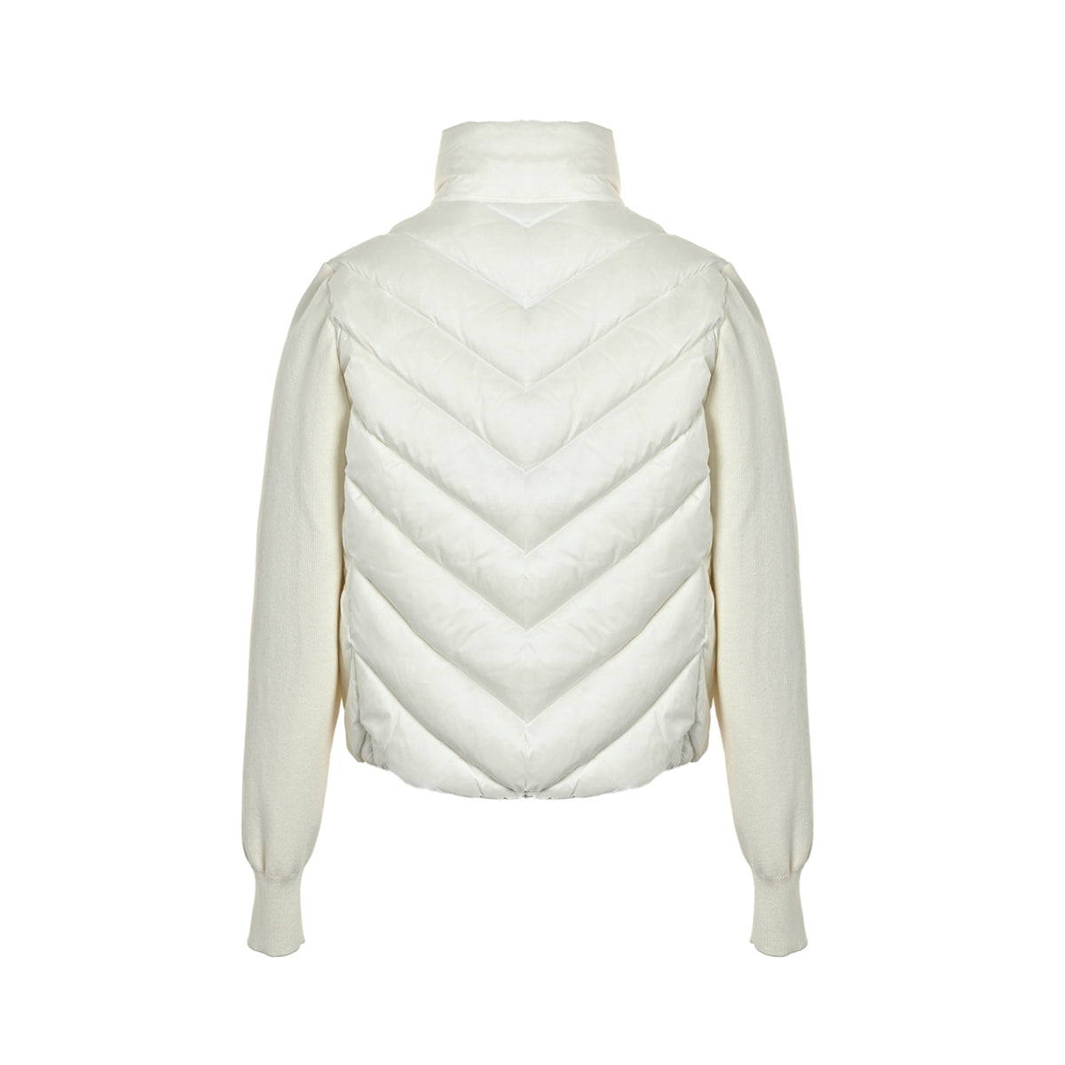 Quilted Down Knit White