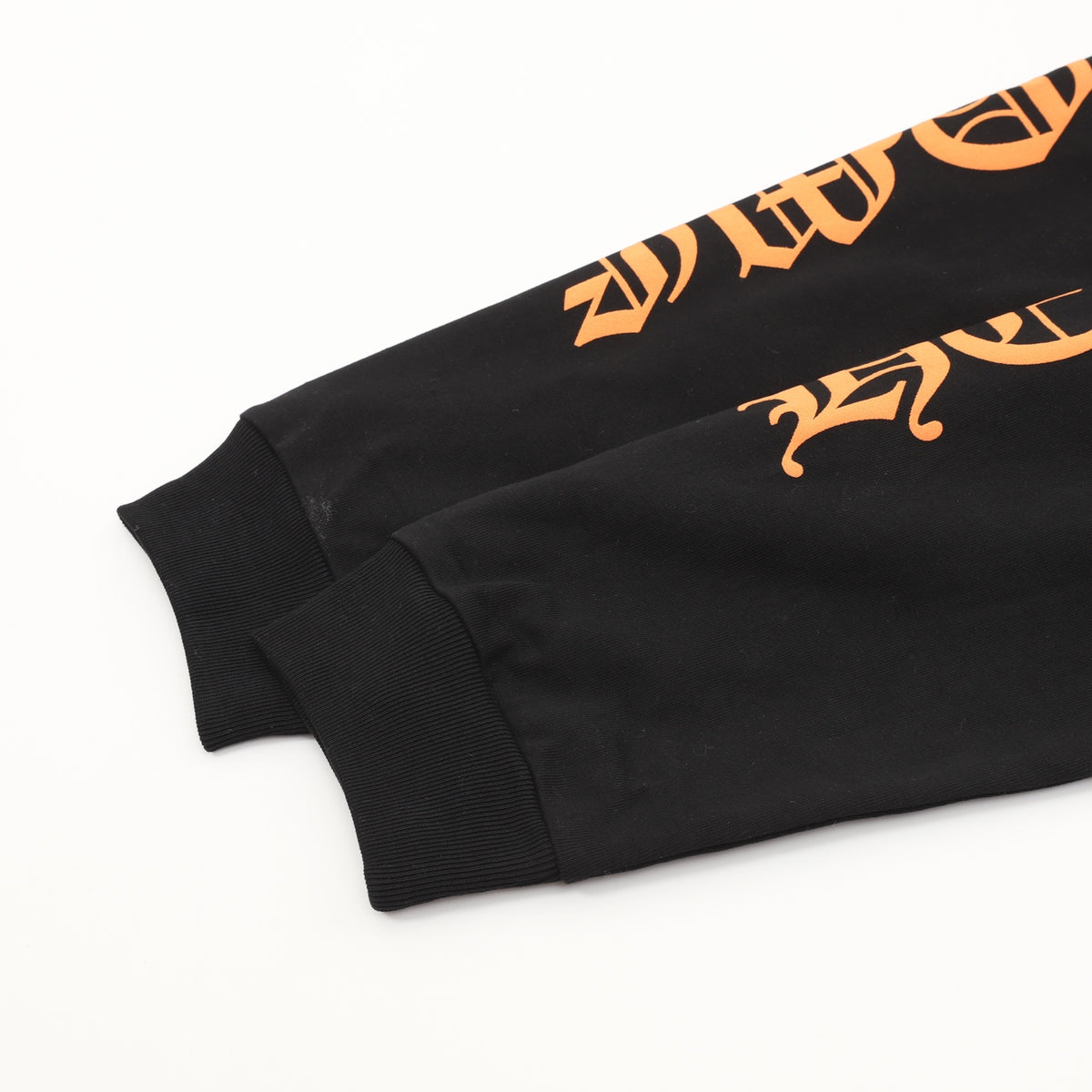 Hollywood Long Sleeve Pocket T-Shirt Black & Orange