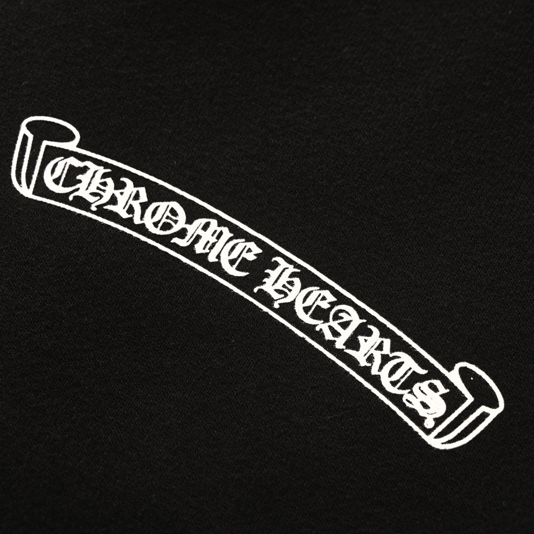 Printed Hoodie Black
