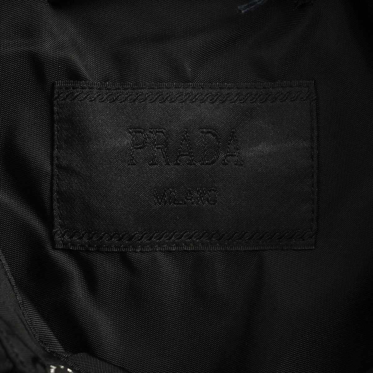 Re-Nylon Logo Plaque Black