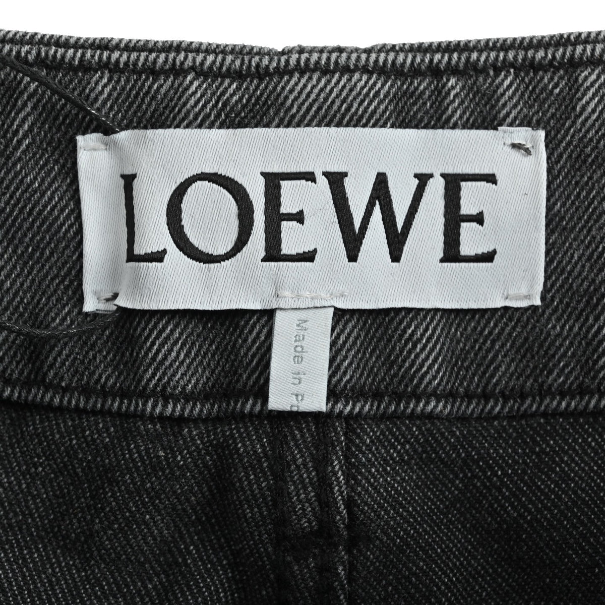 Pleated Barrel-Leg Washed Black