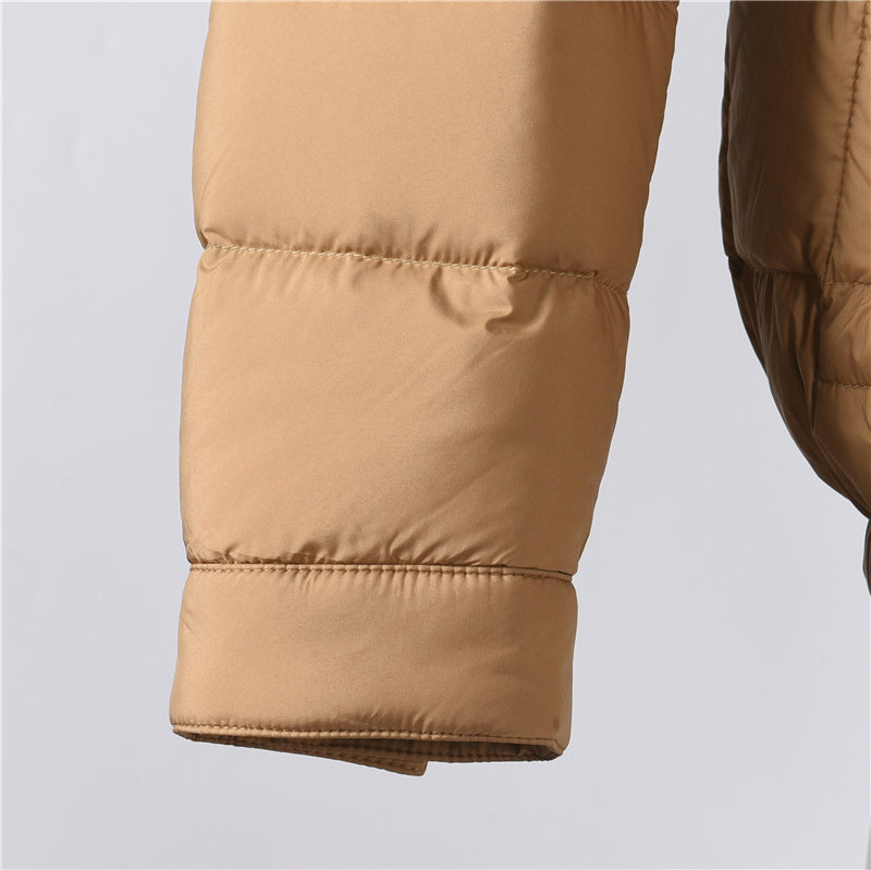 Vermeille Hooded Short Down Beige