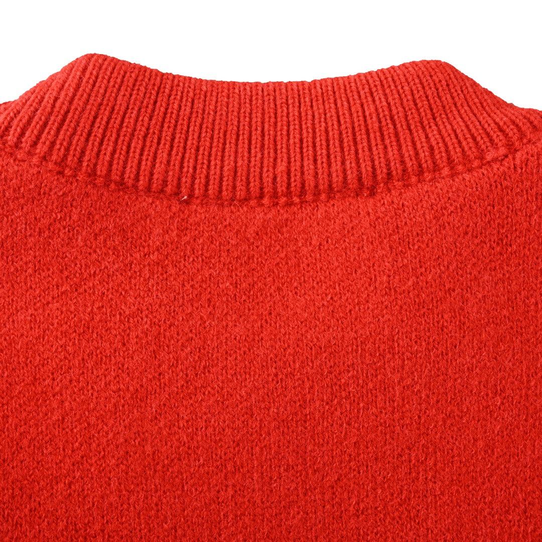 Ami de Coeur Holiday Intarsia Red