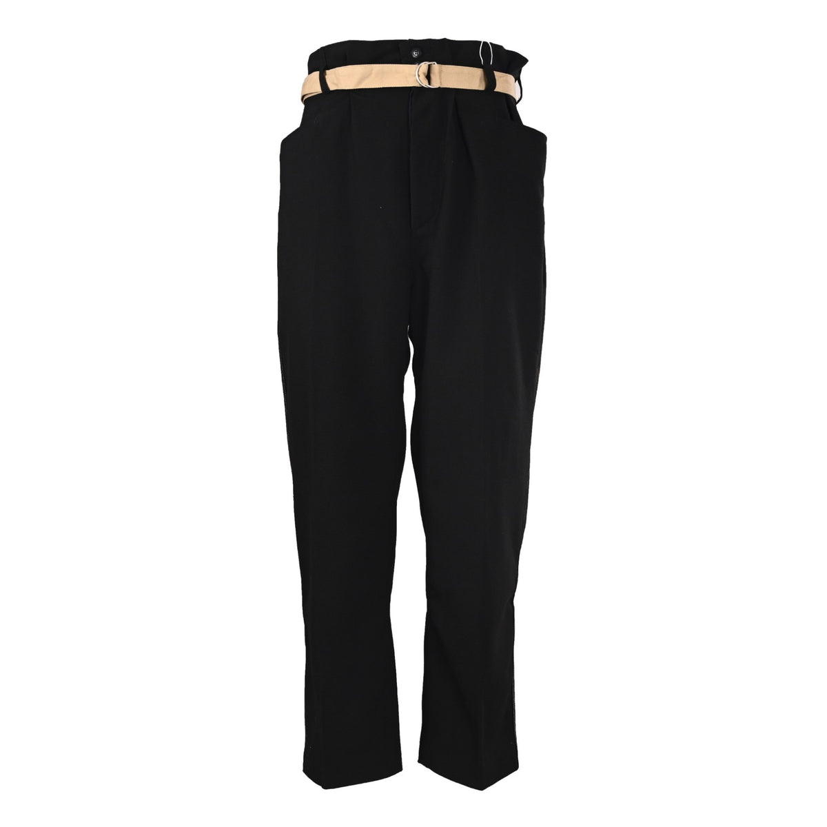 Pleated Wool Black