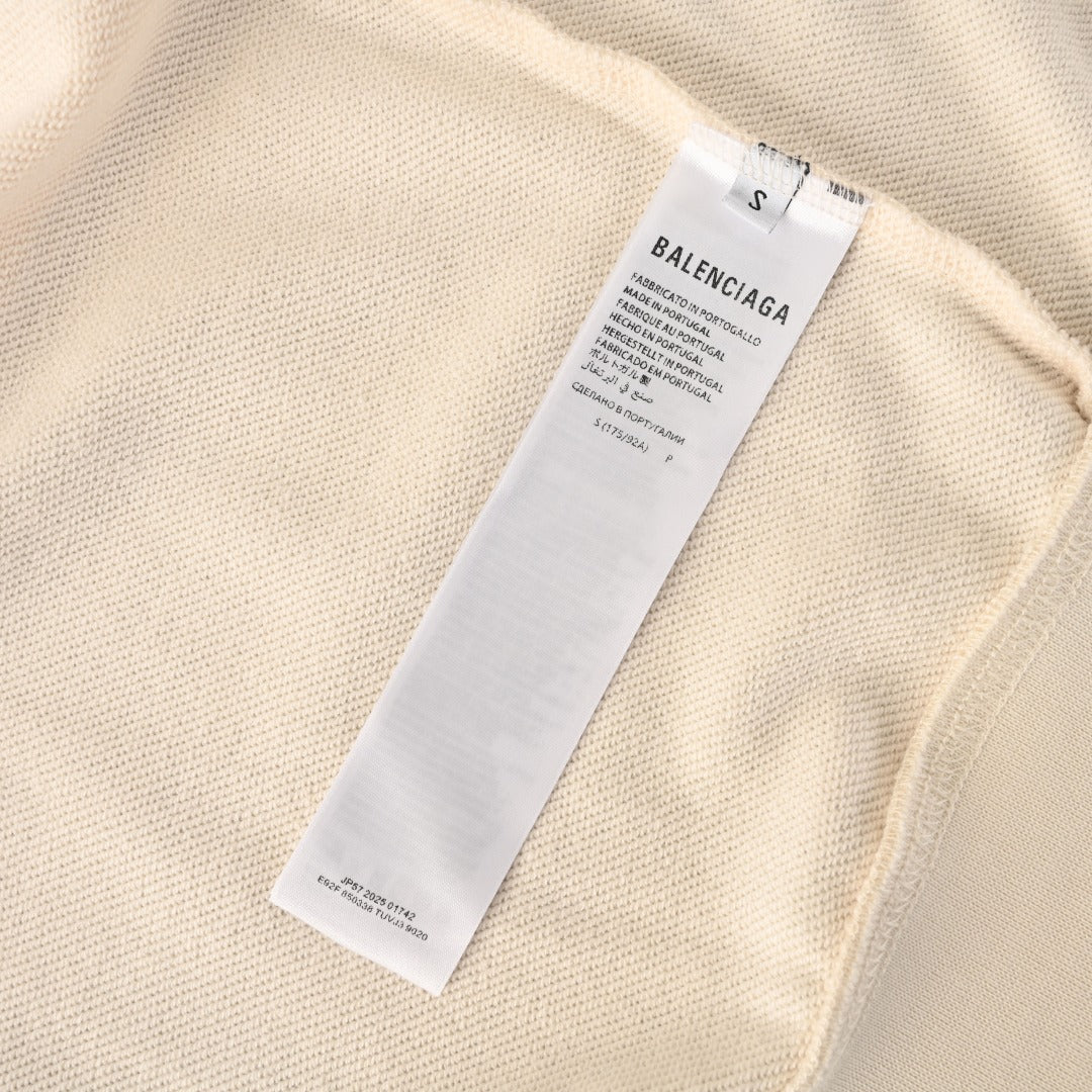 Tattoo Oversized Zip-Up Hoodie Cream