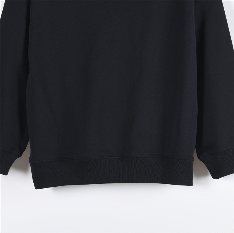 Logo Cotton Sweatshirt Black