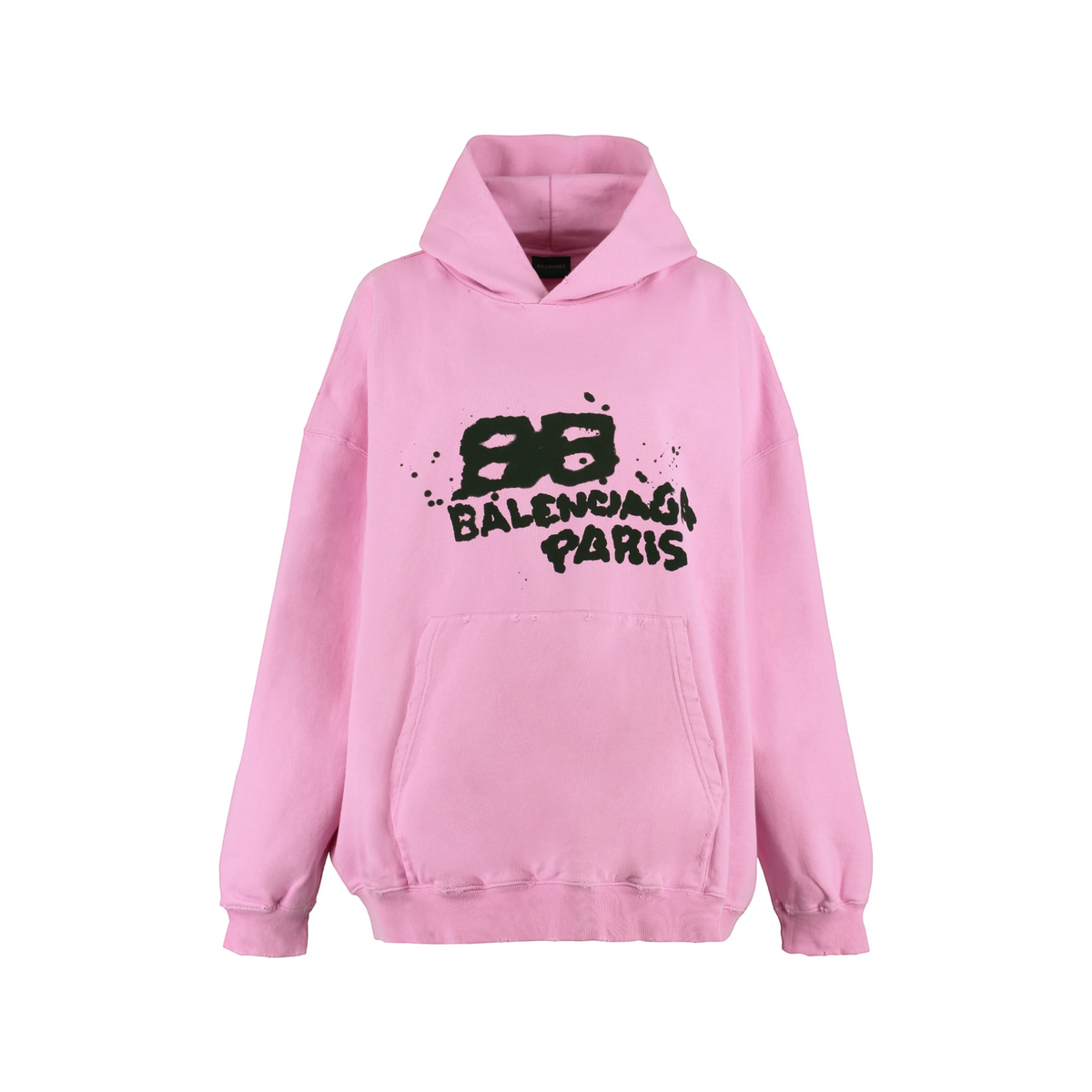 Hand Drawn BB Icon Large Fit Hoodie Pink