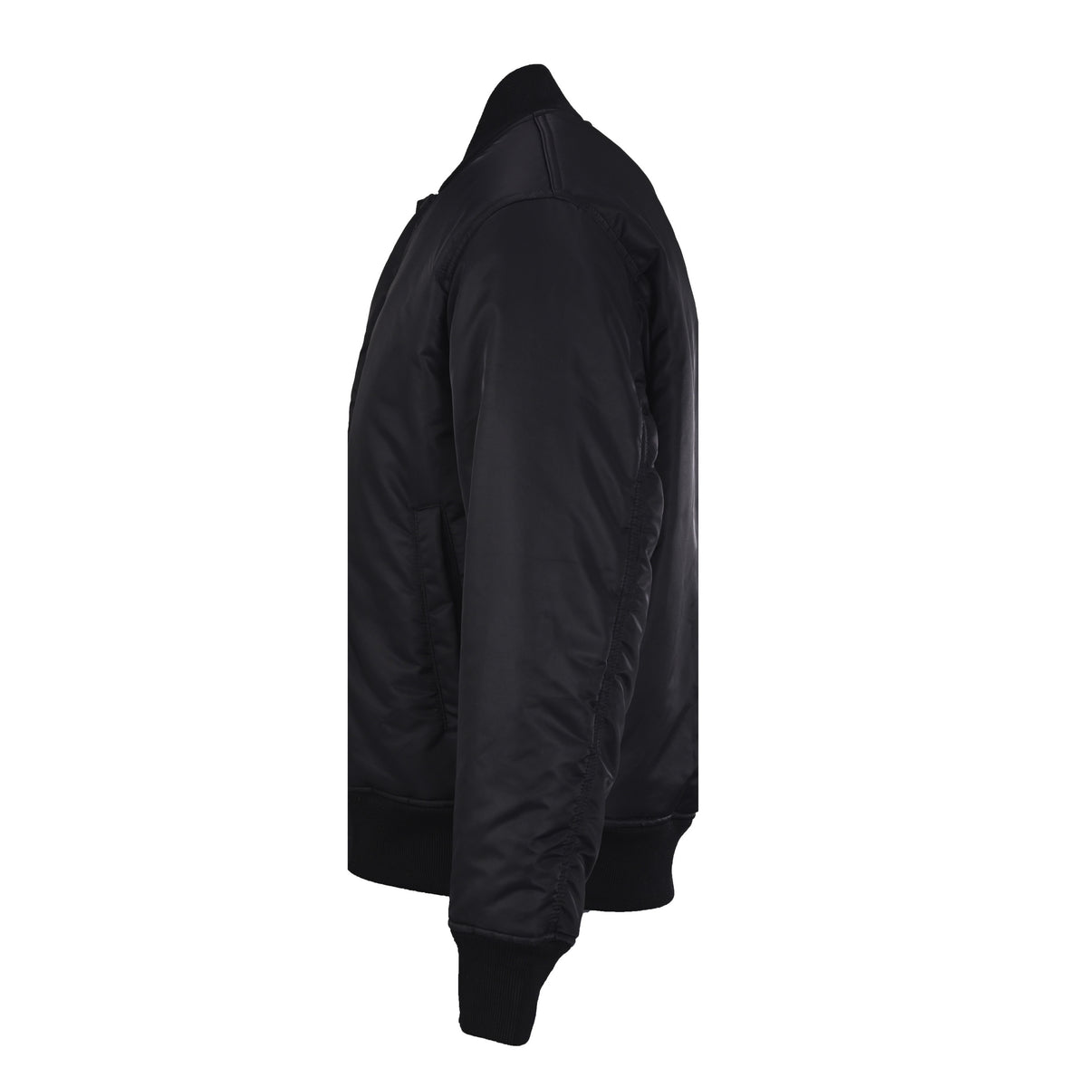 Padded Hook-Fastening Bomber Black