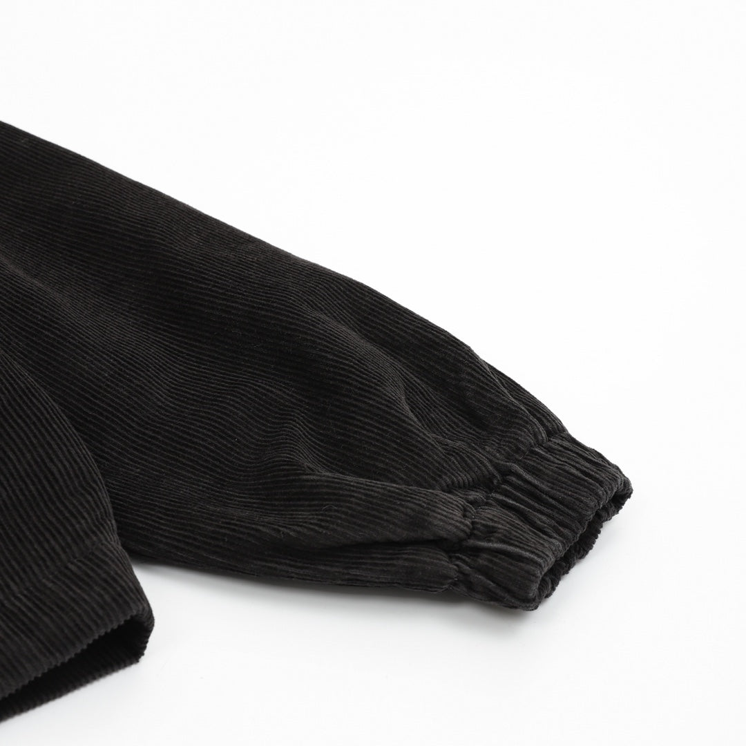 Corduroy Harrington Jacket Black