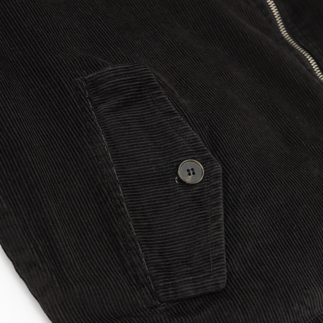 Corduroy Harrington Jacket Black
