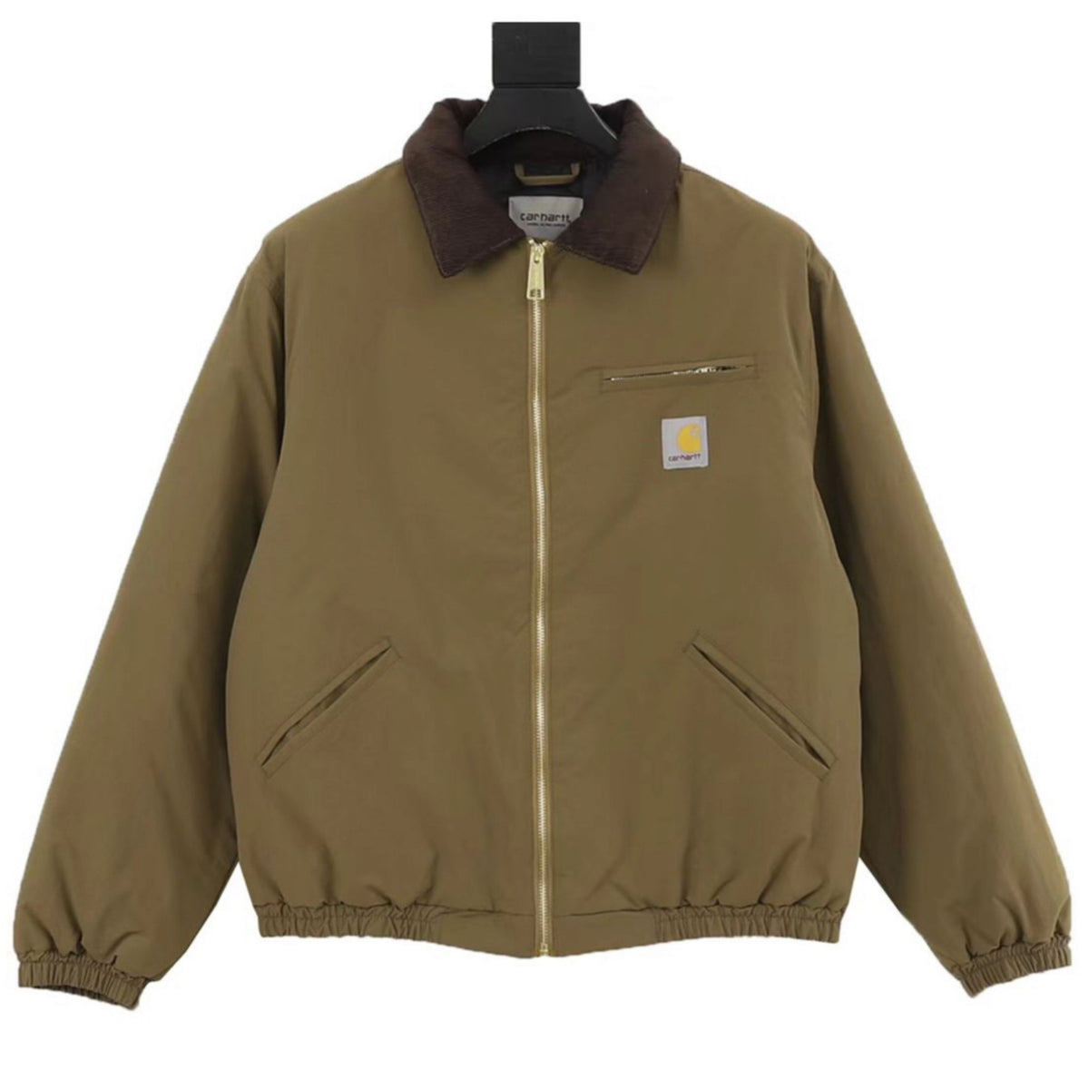 Corduroy Collar Olive Brown