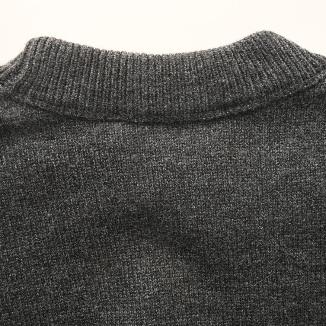 Ami de Coeur Intarsia Heather Grey
