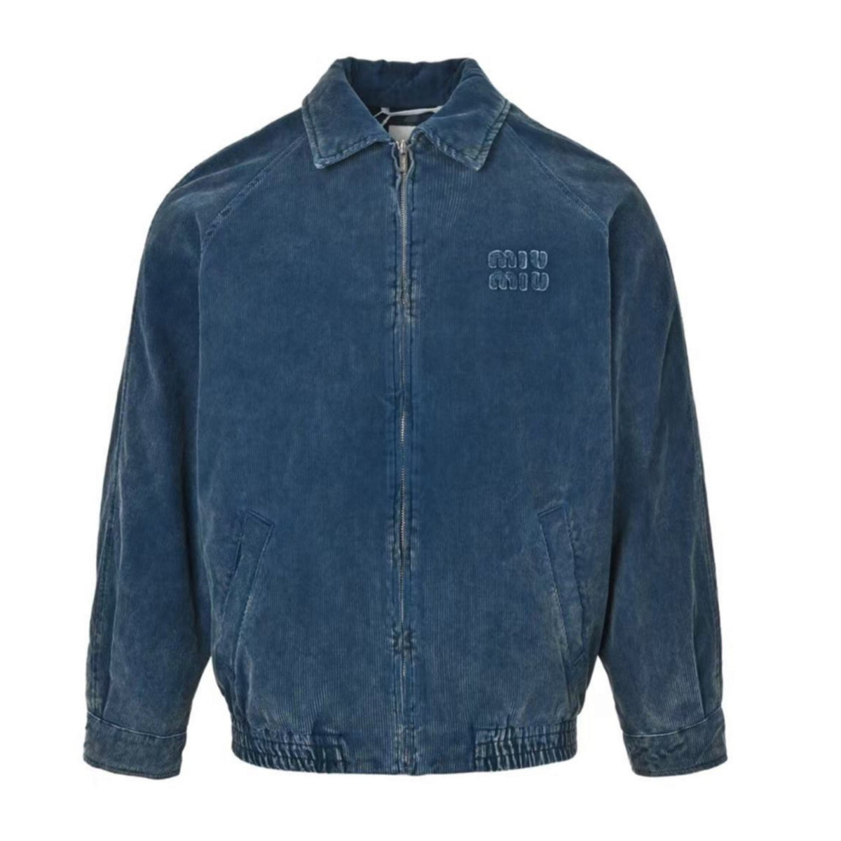 Washed Corduroy Azzurro