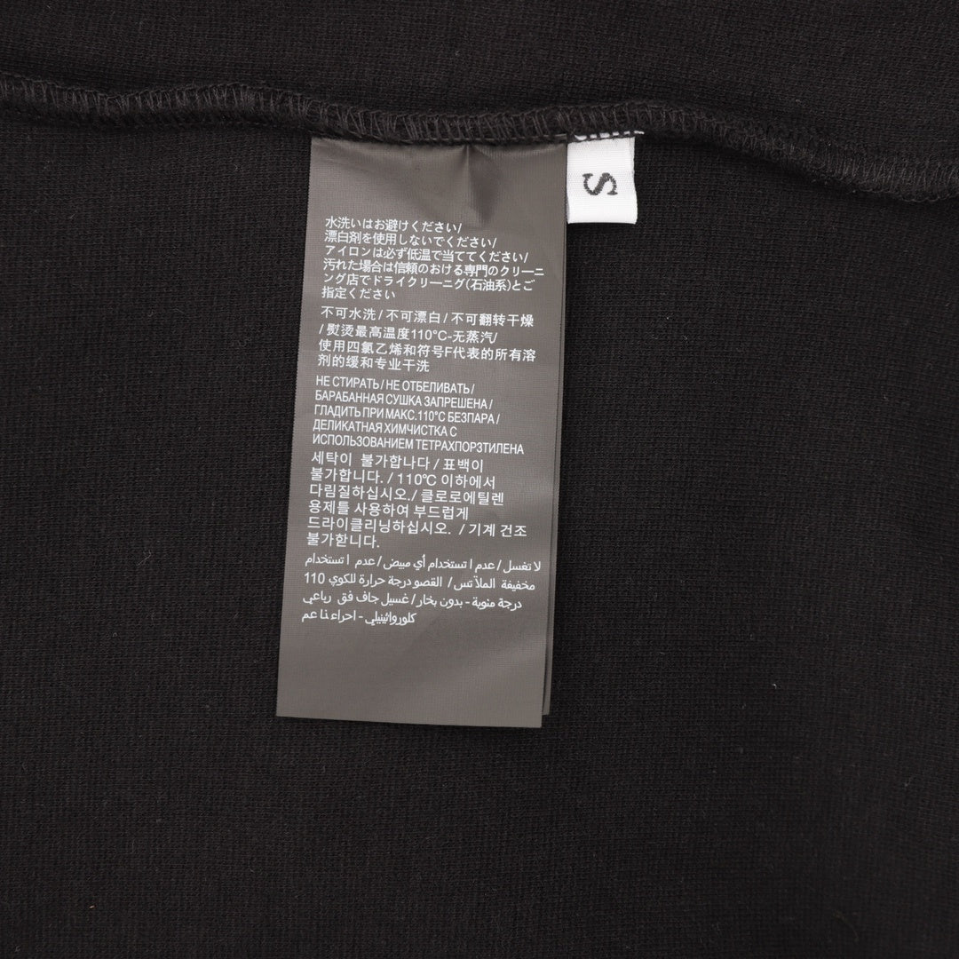 Logo Embroidery Half-Zip Black