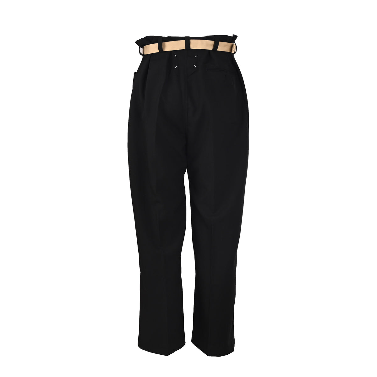 Pleated Wool Black