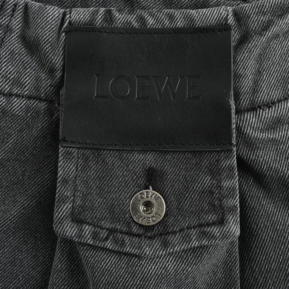 Pleated Barrel-Leg Washed Black