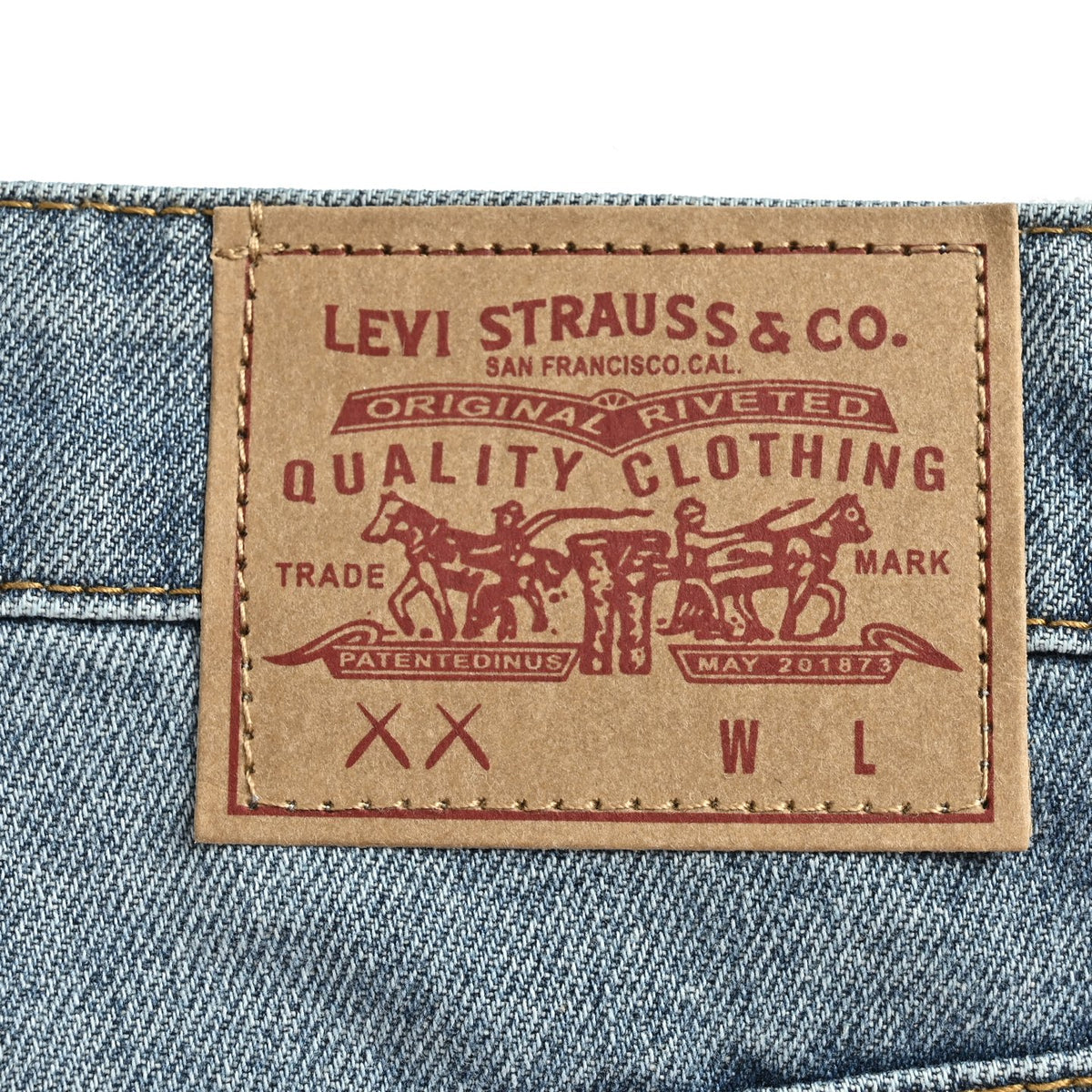 Multicolor Cross Patch Denim Jeans Blue Wash